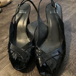 Stuart Weitzman peep toe pumps